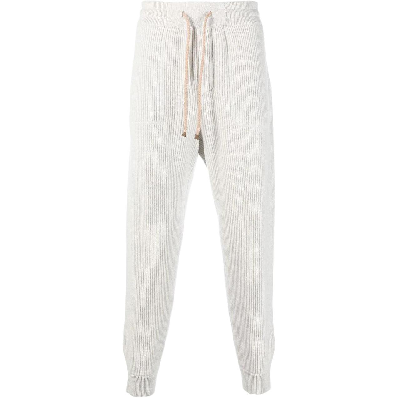 

Кашемировые спортивные штаны Brunello Cucinelli, светлый серый