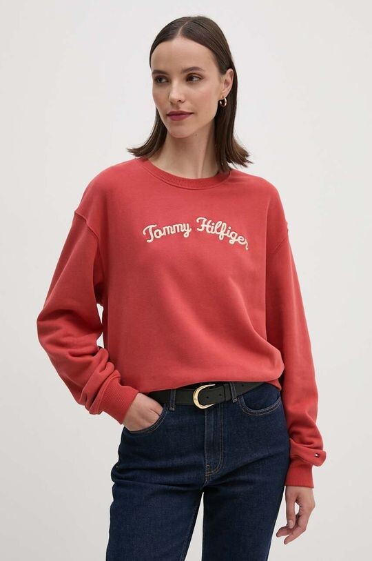 

Хлопковая толстовка Tommy Hilfiger, красный