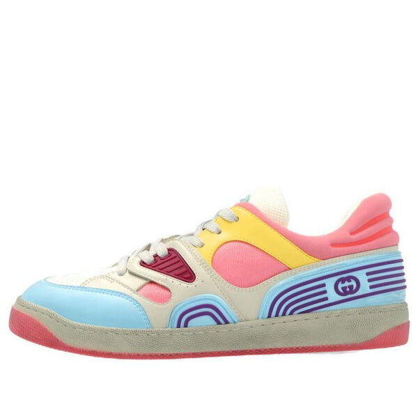 Кроссовки basket 'light blue demetra pink' Gucci, голубой