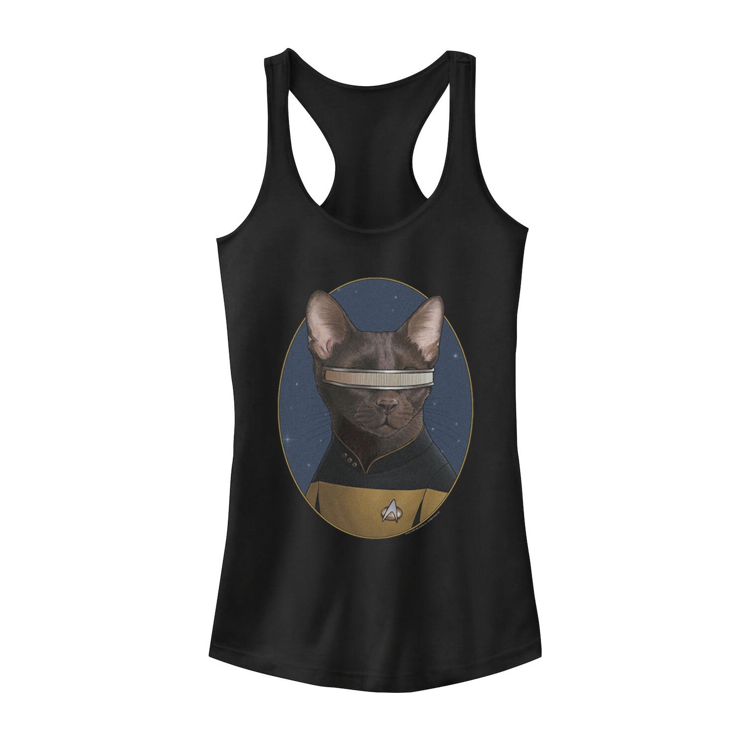 

Юниорский танк Star Trek LaForge Cat Formation Tank Licensed Character, черный