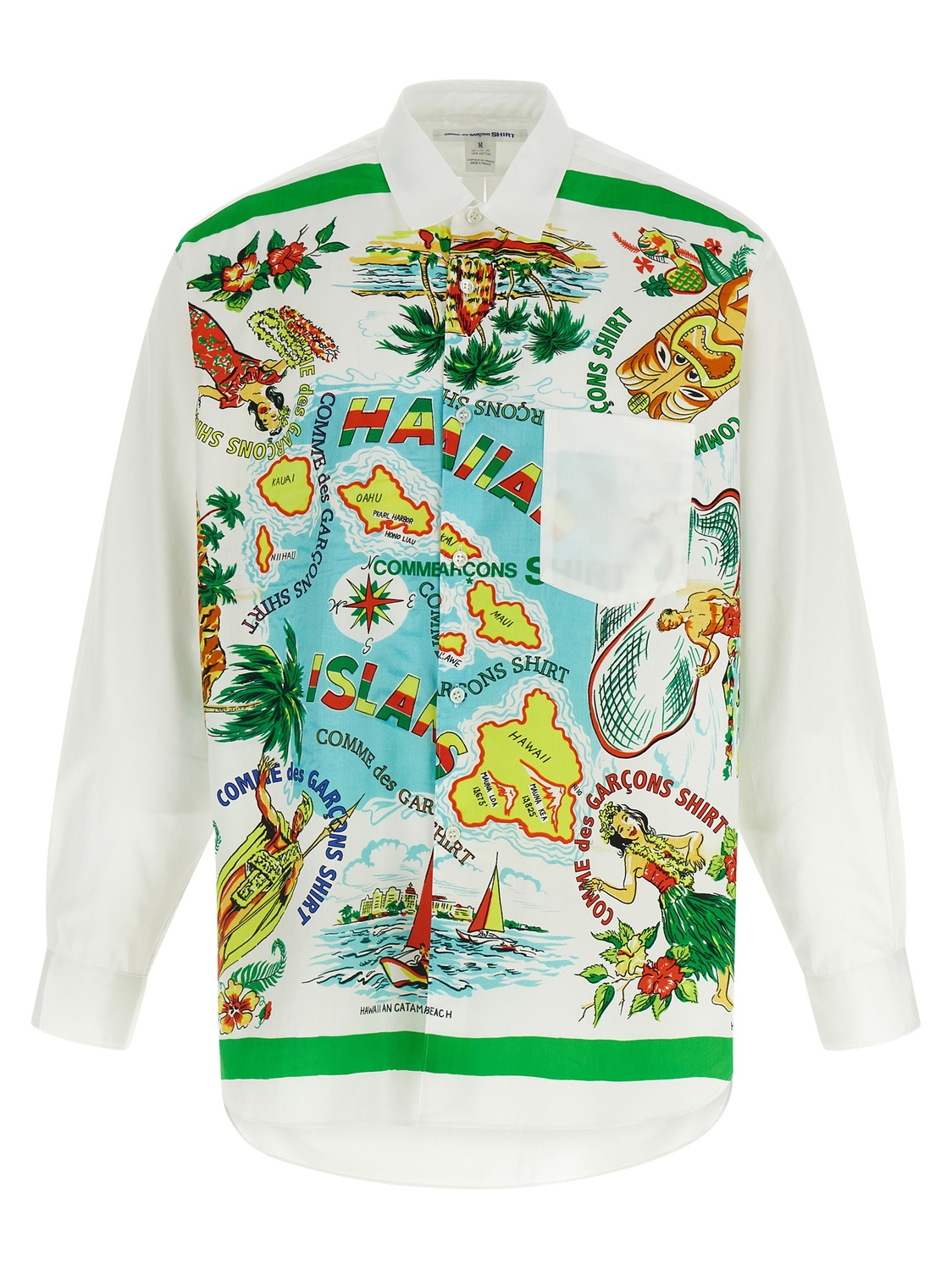 

Хлопковая рубашка Comme Des Garçons Shirt, мультиколор