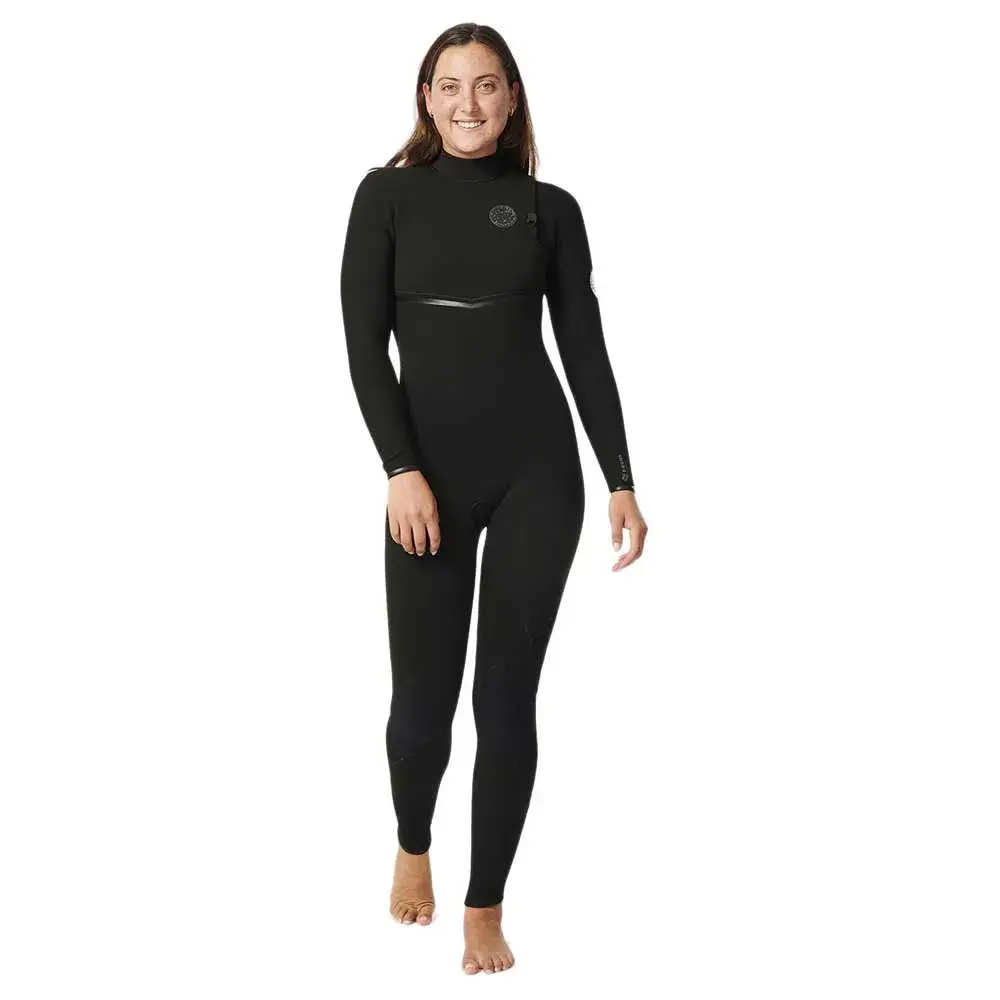 

Неопреновый костюм с длинными рукавами и молнией на спине Rip Curl Ebomb 5/3 mm GB Woman, черный