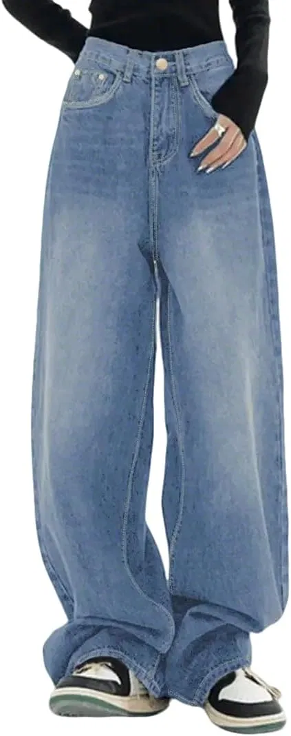 Джинсы свободные Baggy Cargo Pants, light blue