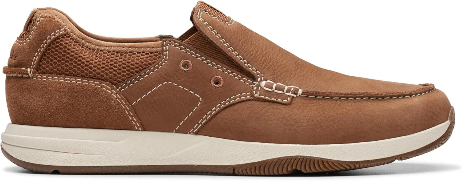 Мужские кроссовки CLARKS Sailview Step из нубука, темно-синего цвета, размер 11