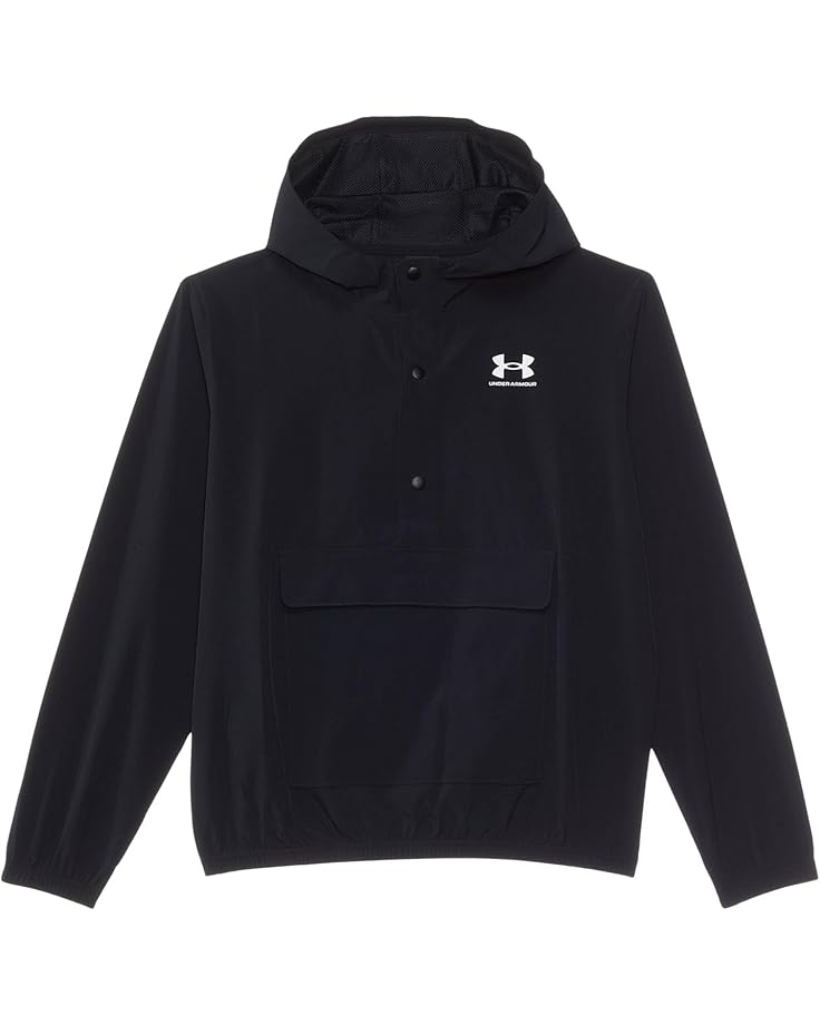 

Худи Under Armour Kids Icon Woven Anorak Hoodie, черный/белый