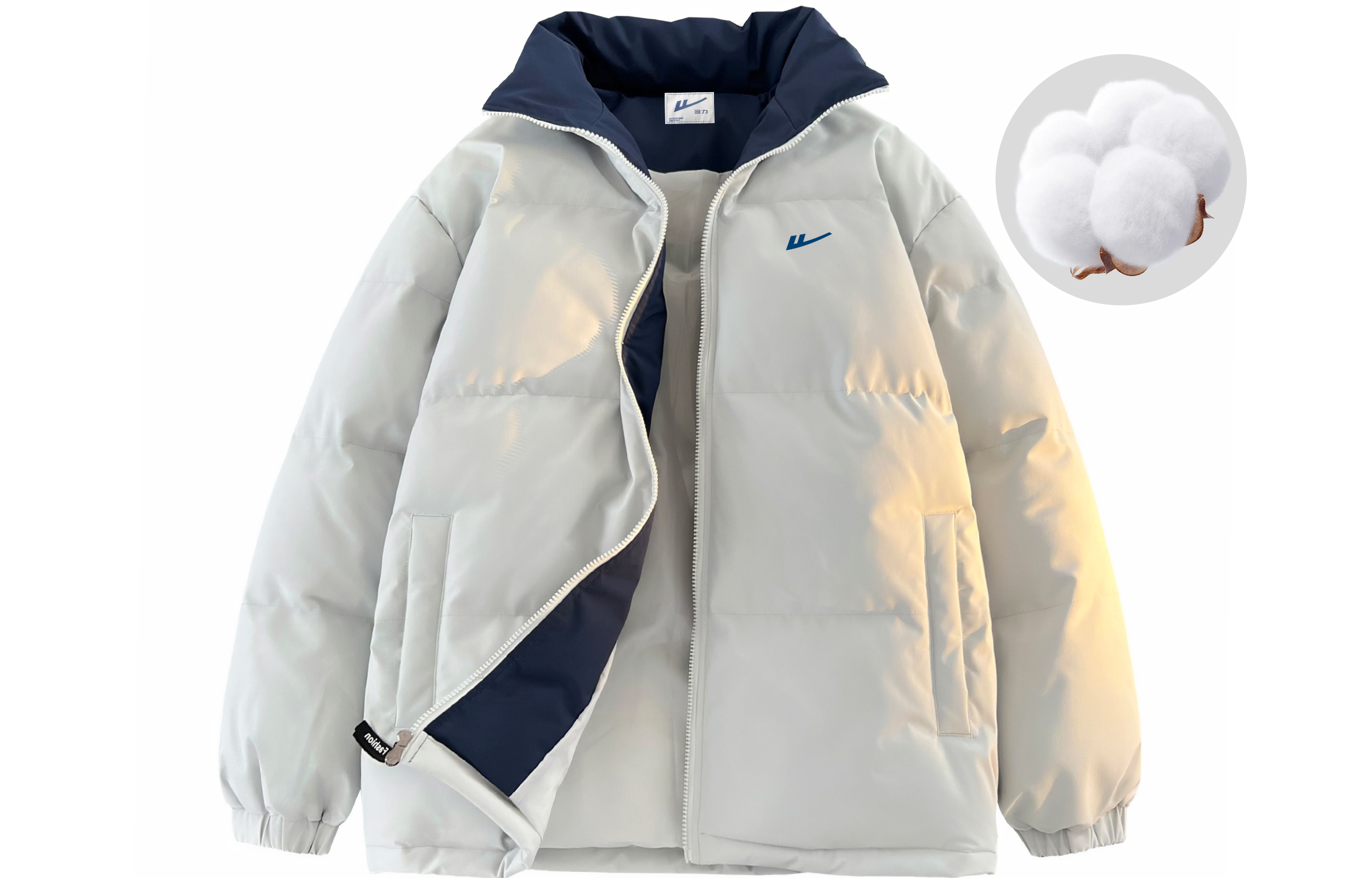

WARRIOR Пуховик Huichao Riding The Wind Collection унисекс, Blue Gray