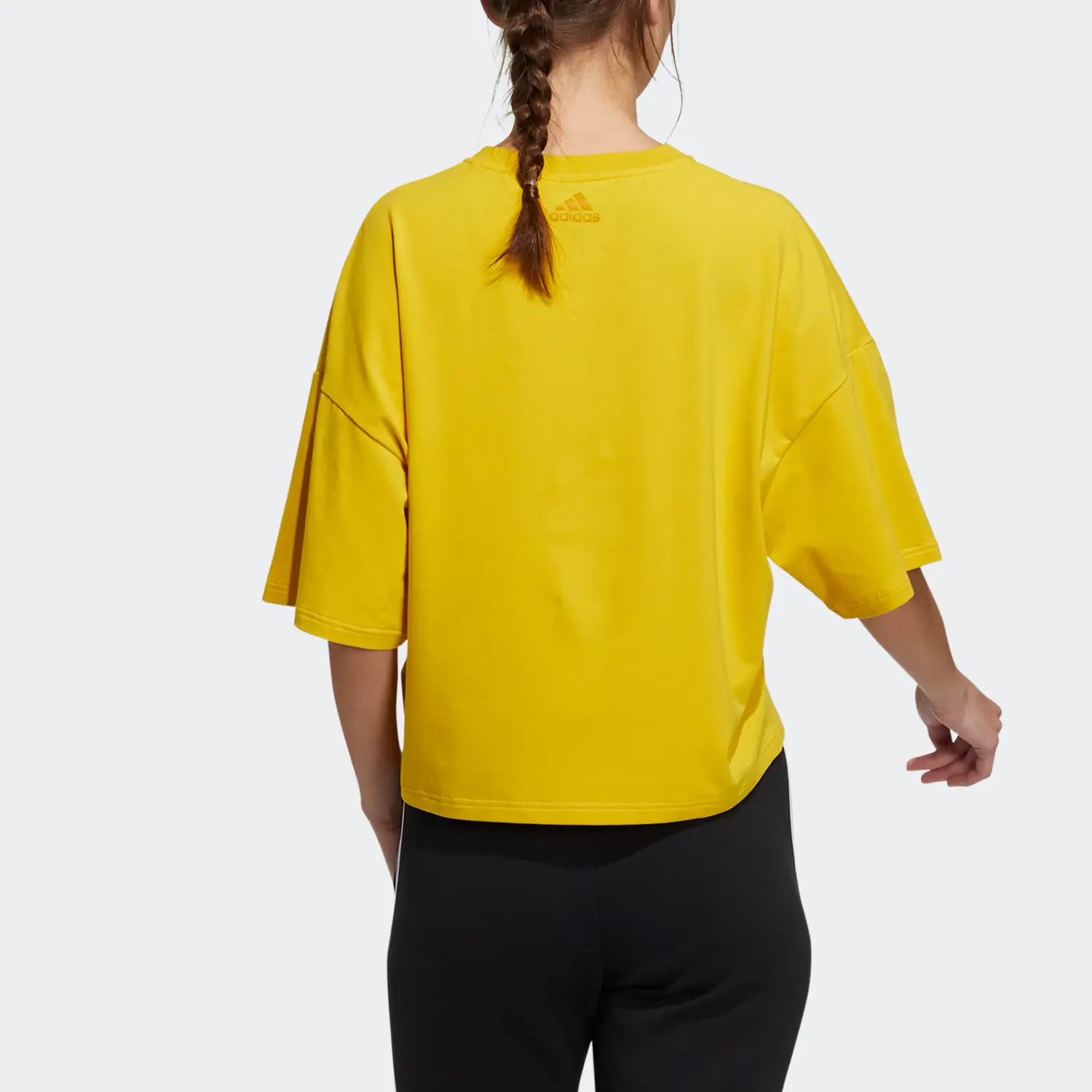 Футболка женская желтая Adidas — фото 3