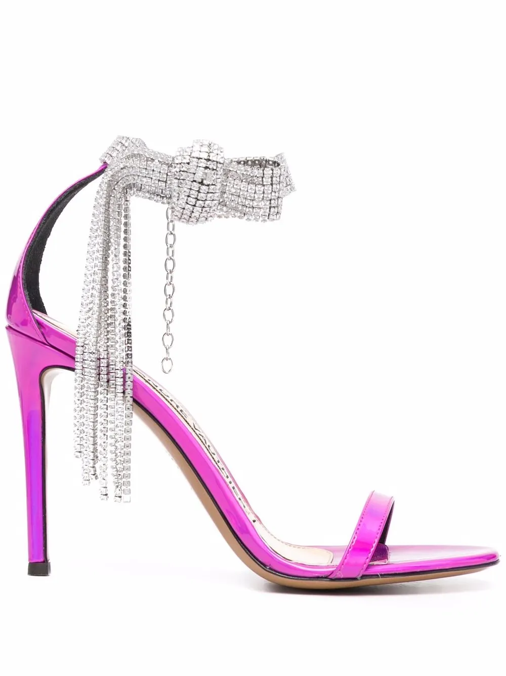 Босоножки Diana 100 с кристаллами Alexandre Vauthier, розовый