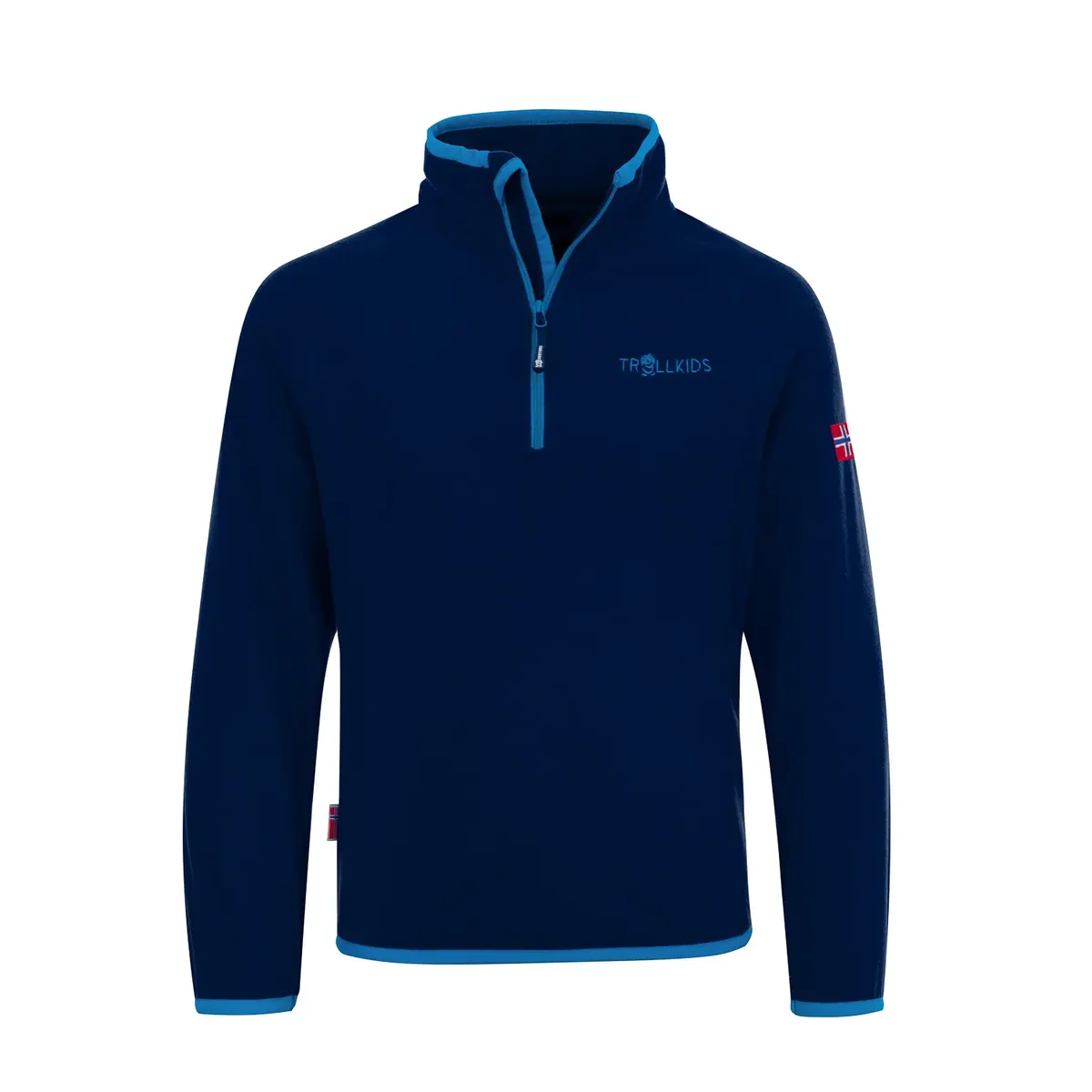 

TROLLKIDS вязаный флисовый свитер "KIDS NORDLAND HALF ZIP", синий