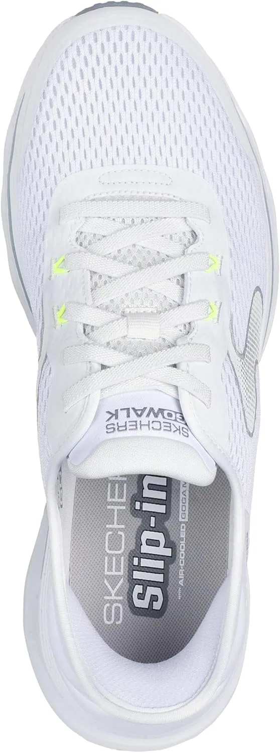 Мужские кроссовки Skechers Go Walk Glide-Step 2.0 Zander, White And Gray Textile Synthetic — фото 3