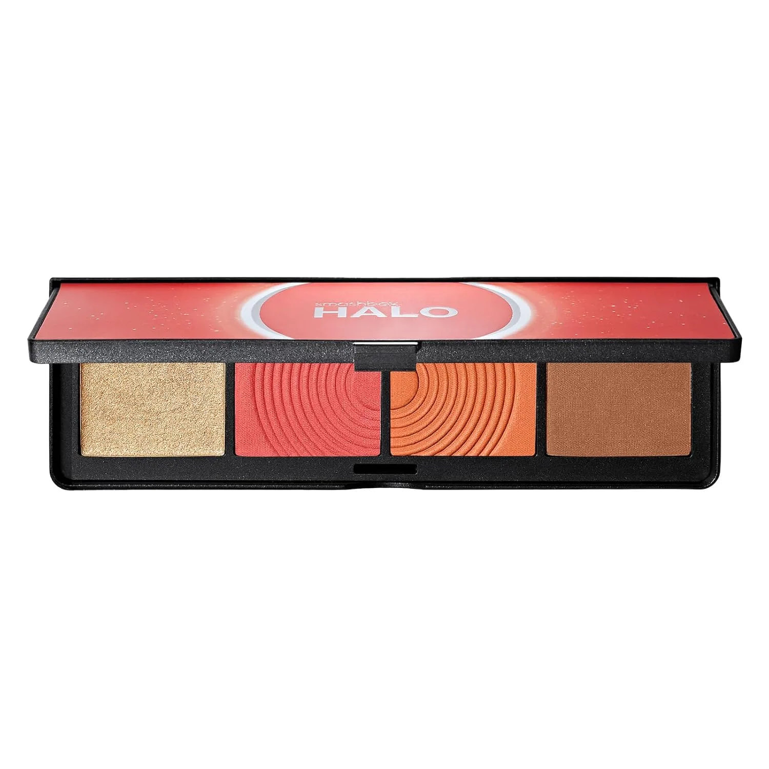 Палетка теней для лица Smashbox Halo Sculpt + Glow | Витамин Е, стойкая формула, контурирование и хайлайтер, 0,55 унции., 03 - Coral Saturation