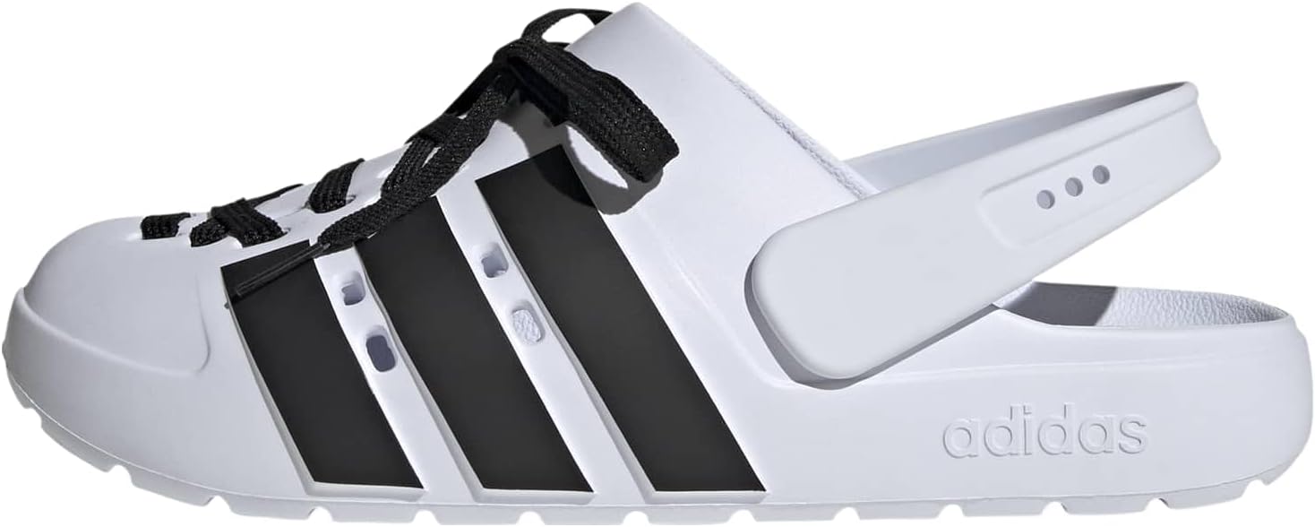 

Сабо adidas Adilette Clog 2.0 для взрослых унисекс, белый/черный/золотой