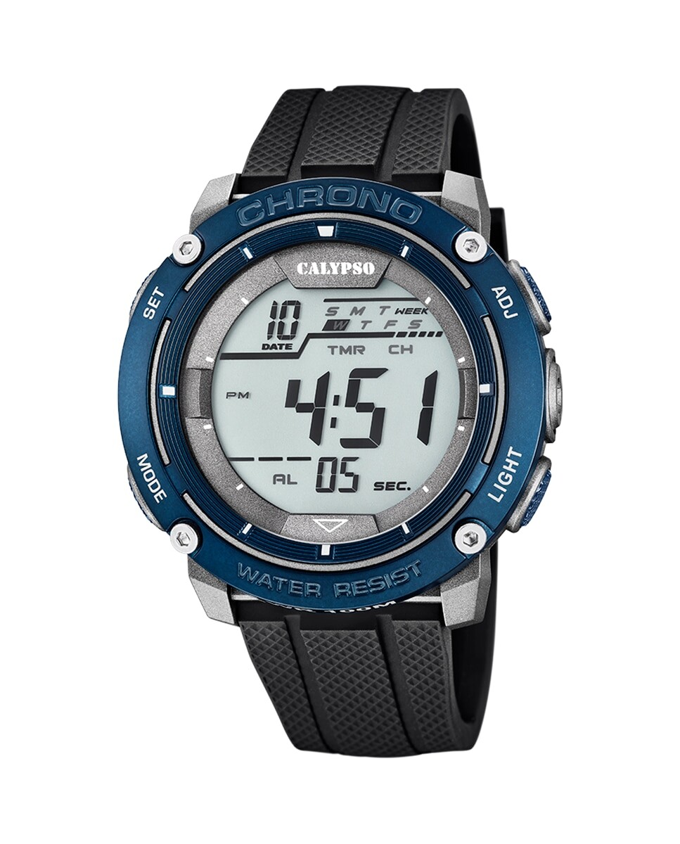 

K5820/3 Digital For Man черные резиновые мужские часы Calypso, черный