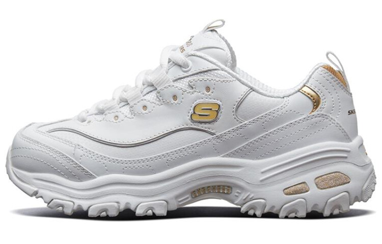 

Кроссовки Skechers D'Lites 1.0 Chunky Sneakers Women's Low-Top White Gold
