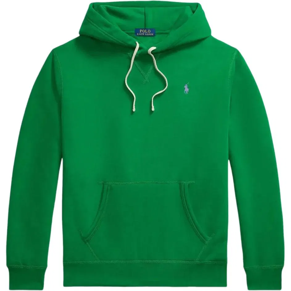Худи с длинным рукавом и карманом кенгуру Polo Ralph Lauren зеленое