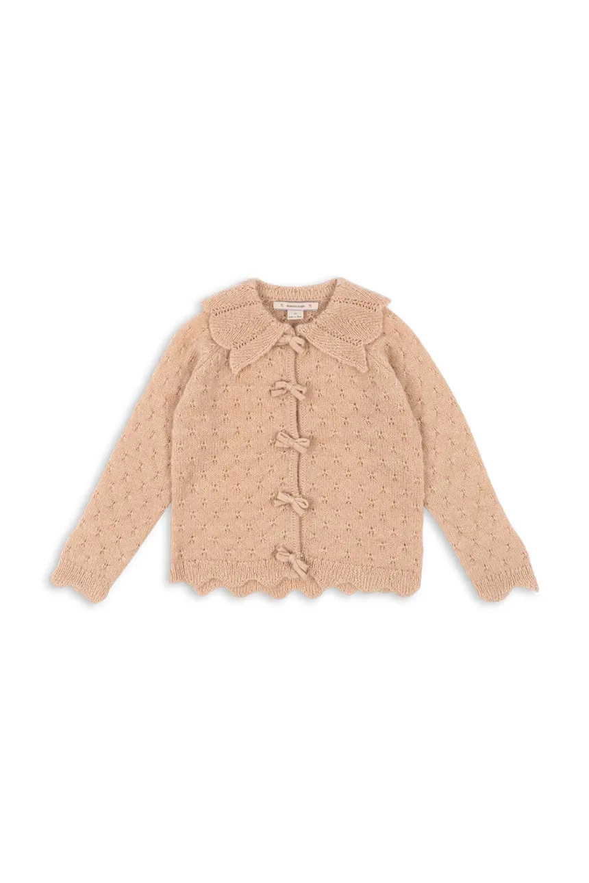

Шерстяной детский кардиган SMILLA KNIT CARDIGAN Konges Sløjd, оранжевый