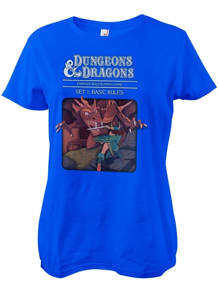 

Dungeons And Dragons Футболка "D&D Set 1 - Basic Rules Girly Tee" синего цвета, Синий, Dungeons And Dragons Футболка "D&D Set 1 - Basic Rules Girly Tee" синего цвета
