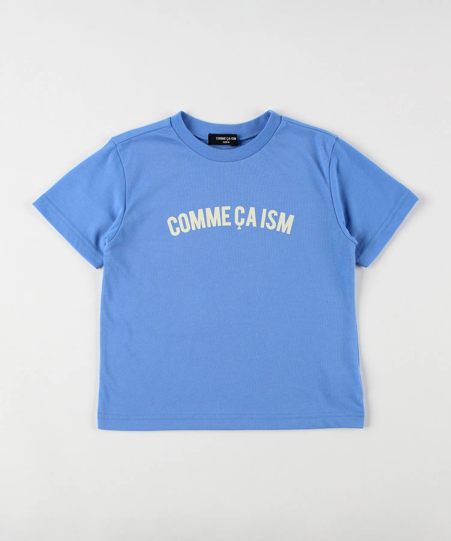 Детская футболка из смесовой ткани с традиционным дизайном Comme Ca ISM синяя