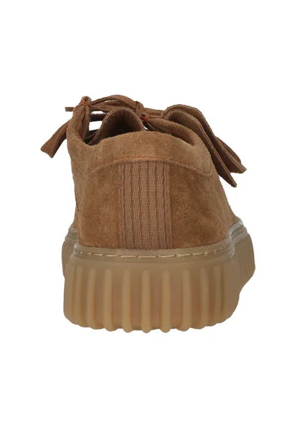 Ботинки повседневные Torhill lo casual lace ups Clarks, замша цвета кола — фото 4