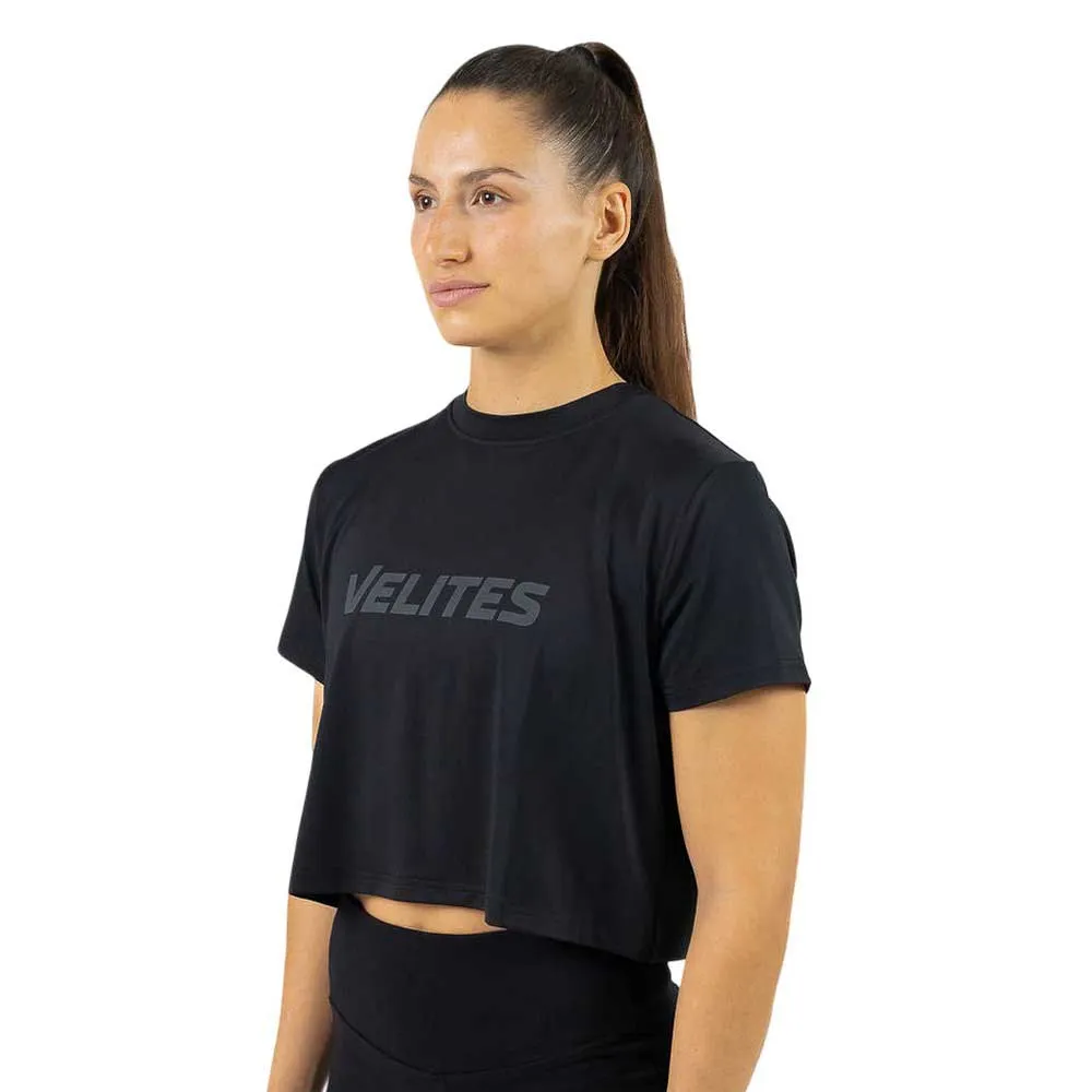 

Футболка с коротким рукавом спортивная Velites Crop Holo, черный