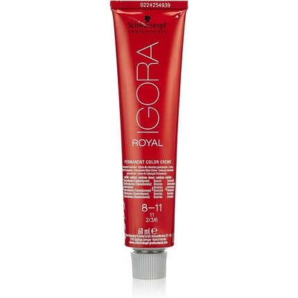 

Igora Royal 8-11 Светлый блондин Cendre Extra Permanent Color Creme 2 унции/60 мл, Schwarzkopf