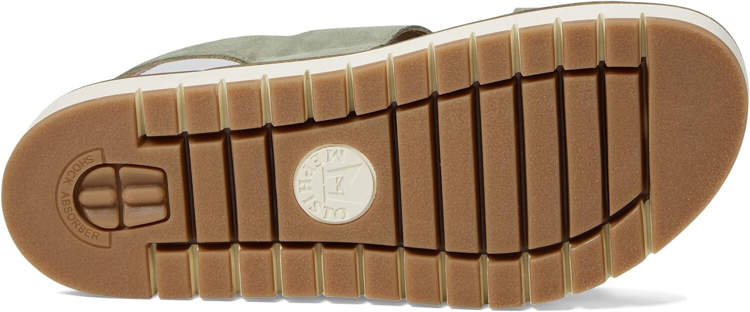 Сандалии на плоской подошве Belona Mephisto, цвет Light Khaki Velcalf Premium — фото 3