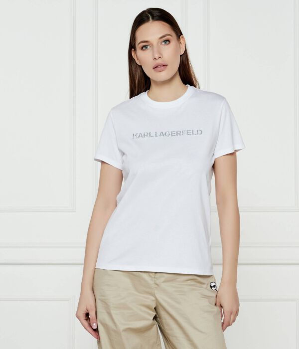 

Футболка с логотипом Regular fit Karl Lagerfeld, белый