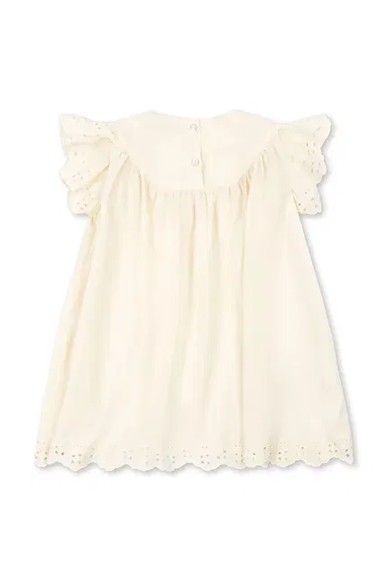 Платье с вышивкой Posey Dress Konges Sløjd, бежевый — фото 2