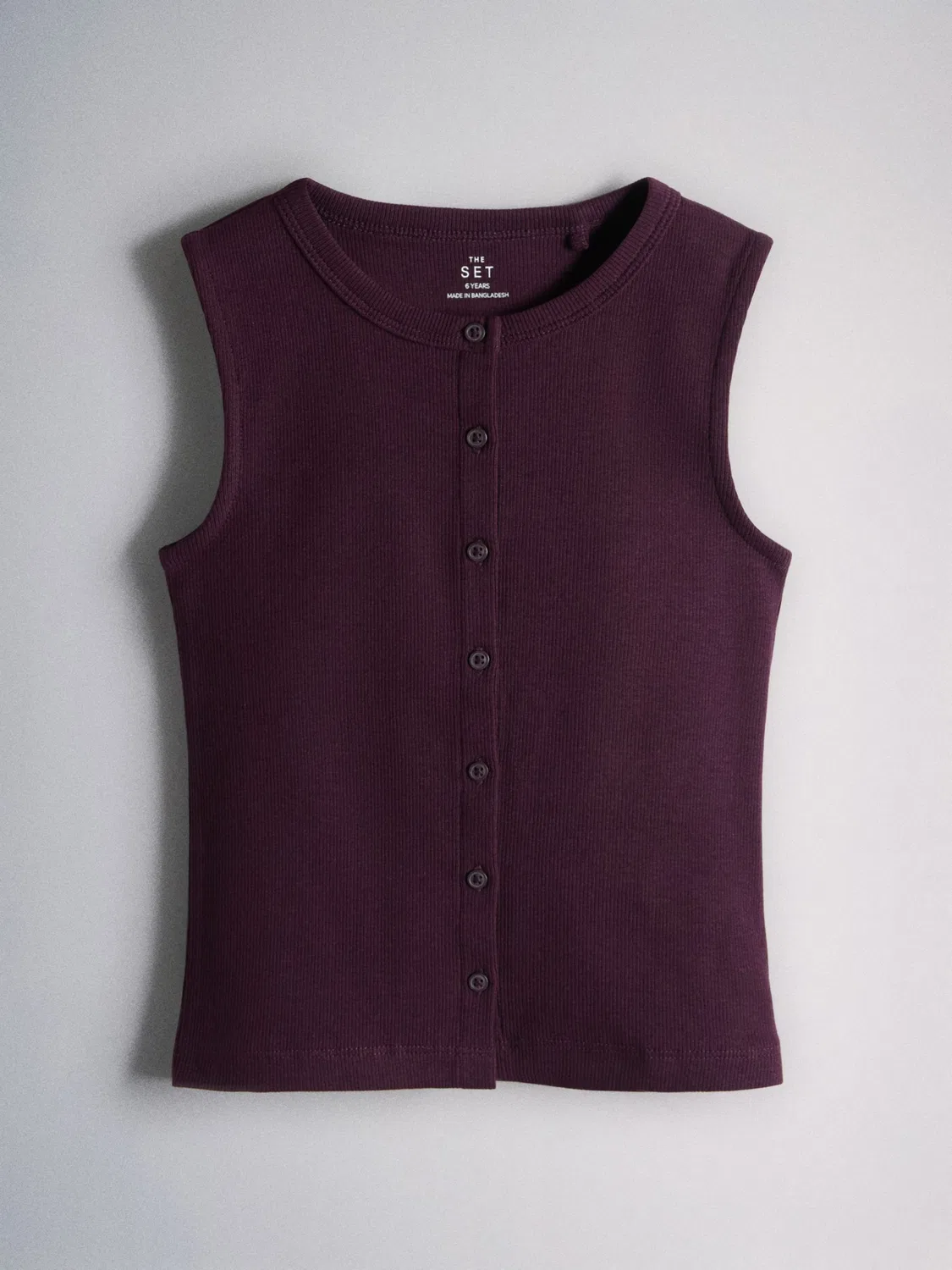 Топ The Set, Mottled Grey/Light Pink/Wine Red — фото 3