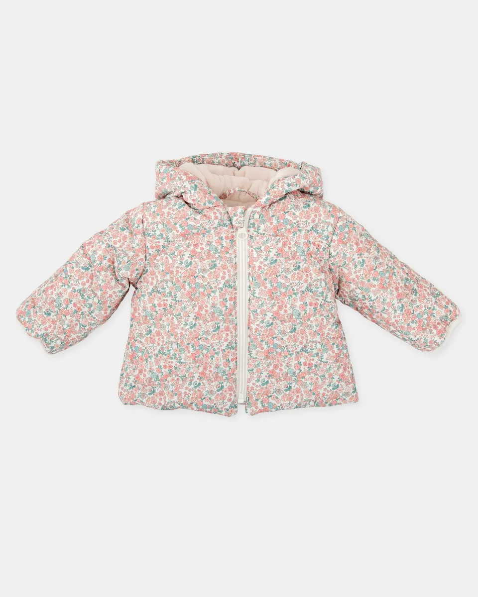 

Детский пуховик с капюшоном Tutto Piccolo, розовый