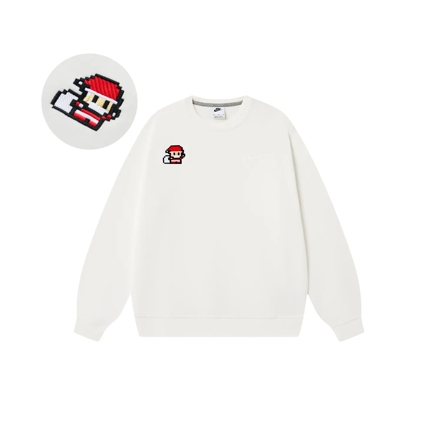 

Nike Толстовка унисекс, цвет экрю, с круглым вырезом, утолщенные, другие, Белый, Nike Толстовка унисекс, цвет экрю, с круглым вырезом, утолщенные, другие