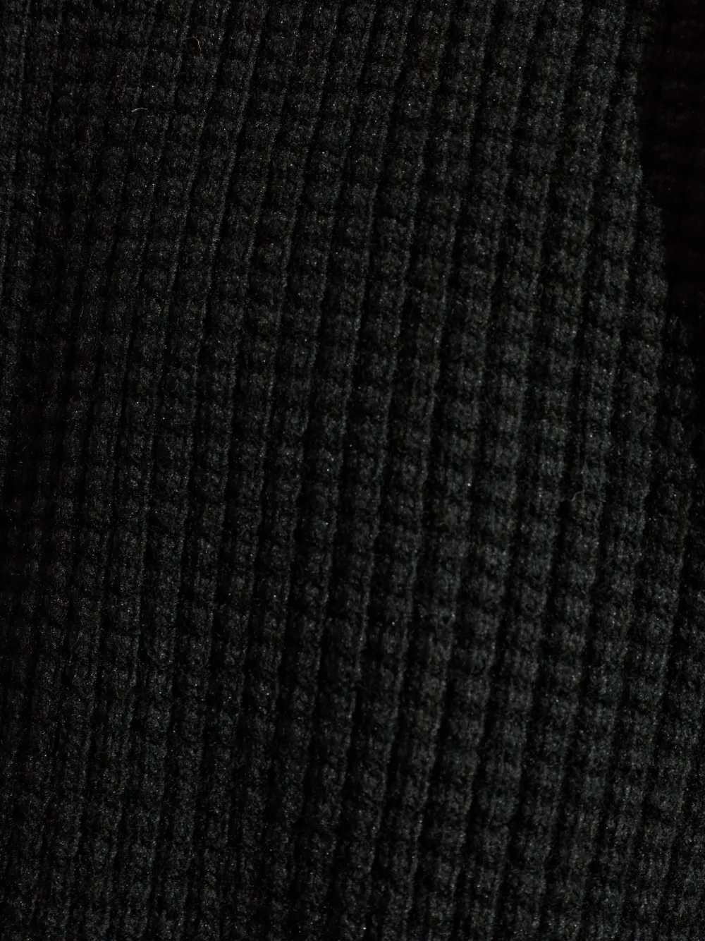 Худи с капюшоном из вафельной ткани Fear Of God Essentials, черный — фото 4