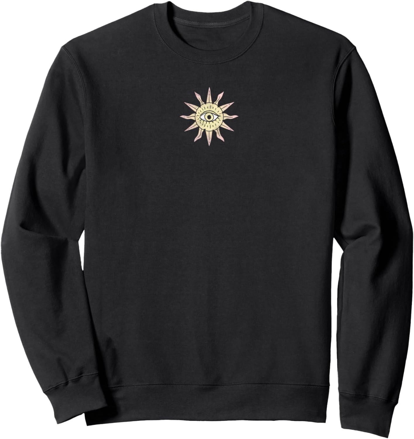 

Толстовка с рисунком «Мечтатель: Солнечный луч» спереди и сзади Trendy Apparel, черный