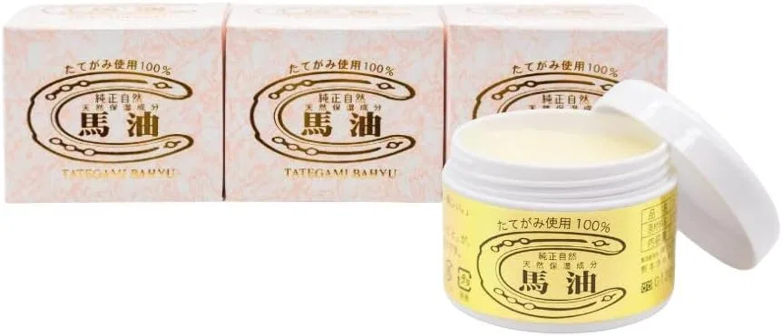 Крем для тела с конским жиром Oyama Shoten, 100% конский жир из гривы, 70 г, набор 3 шт Koyama Store