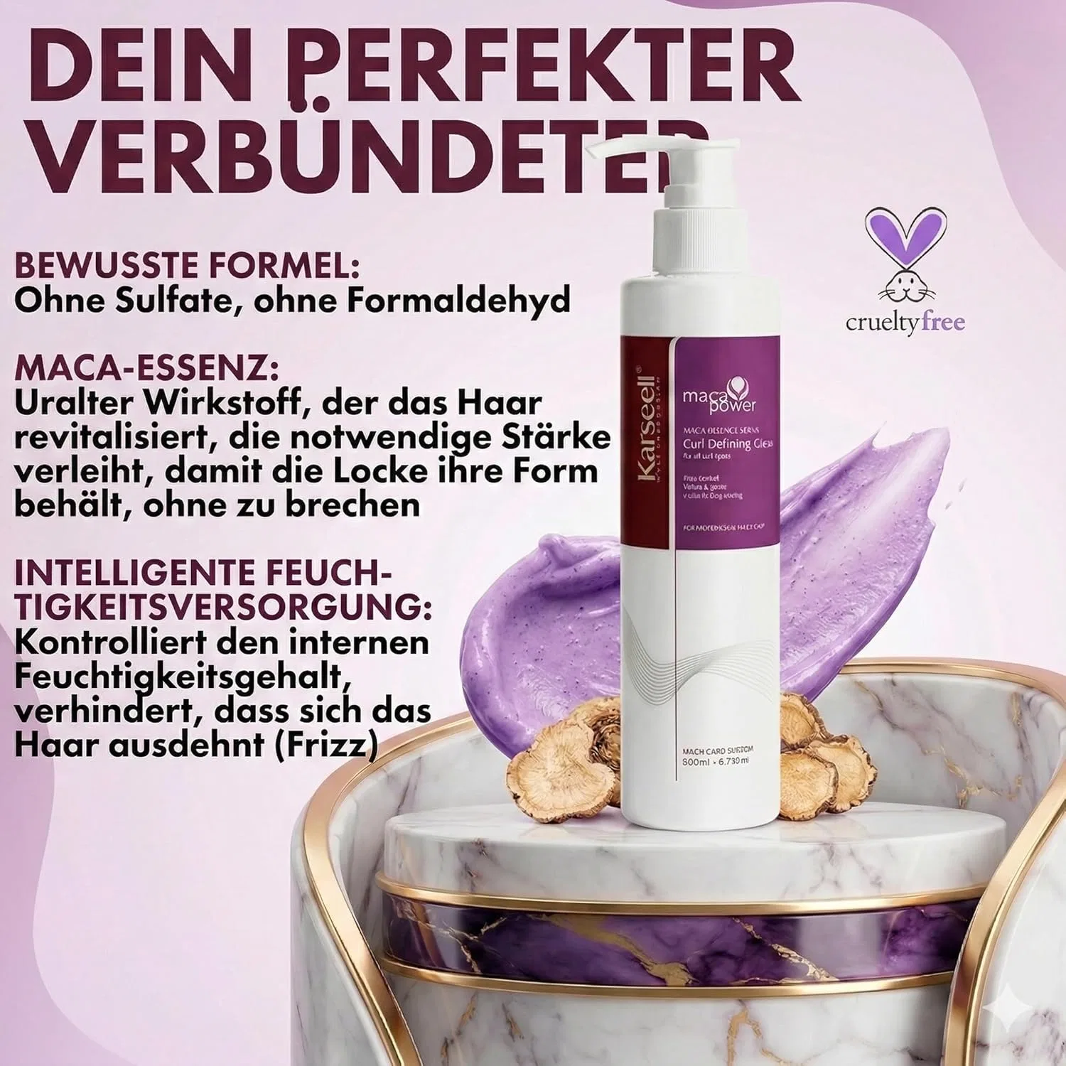 Крем для формирования локонов «MACA CARE SYSTEM» от Karseell Karseell Maca Care System — фото 3