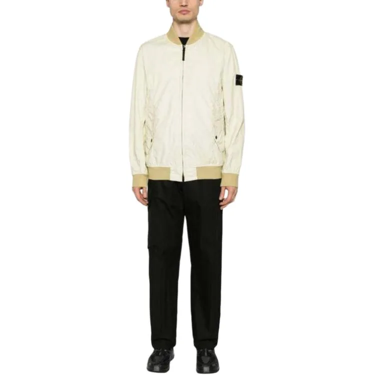 Куртка-бомбер с нашивкой Compass STONE ISLAND, Almond Beige — фото 3