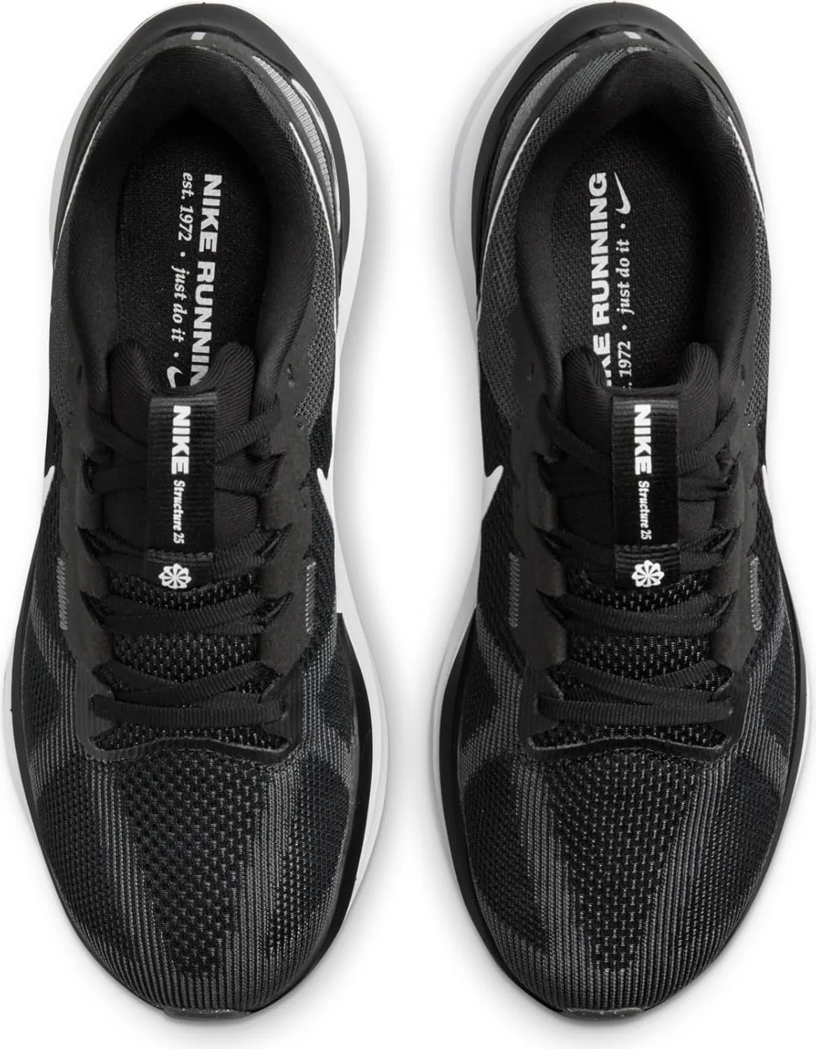 Мужские кроссовки Nike Air Zoom Structure 25, белый/черный/серый — фото 3