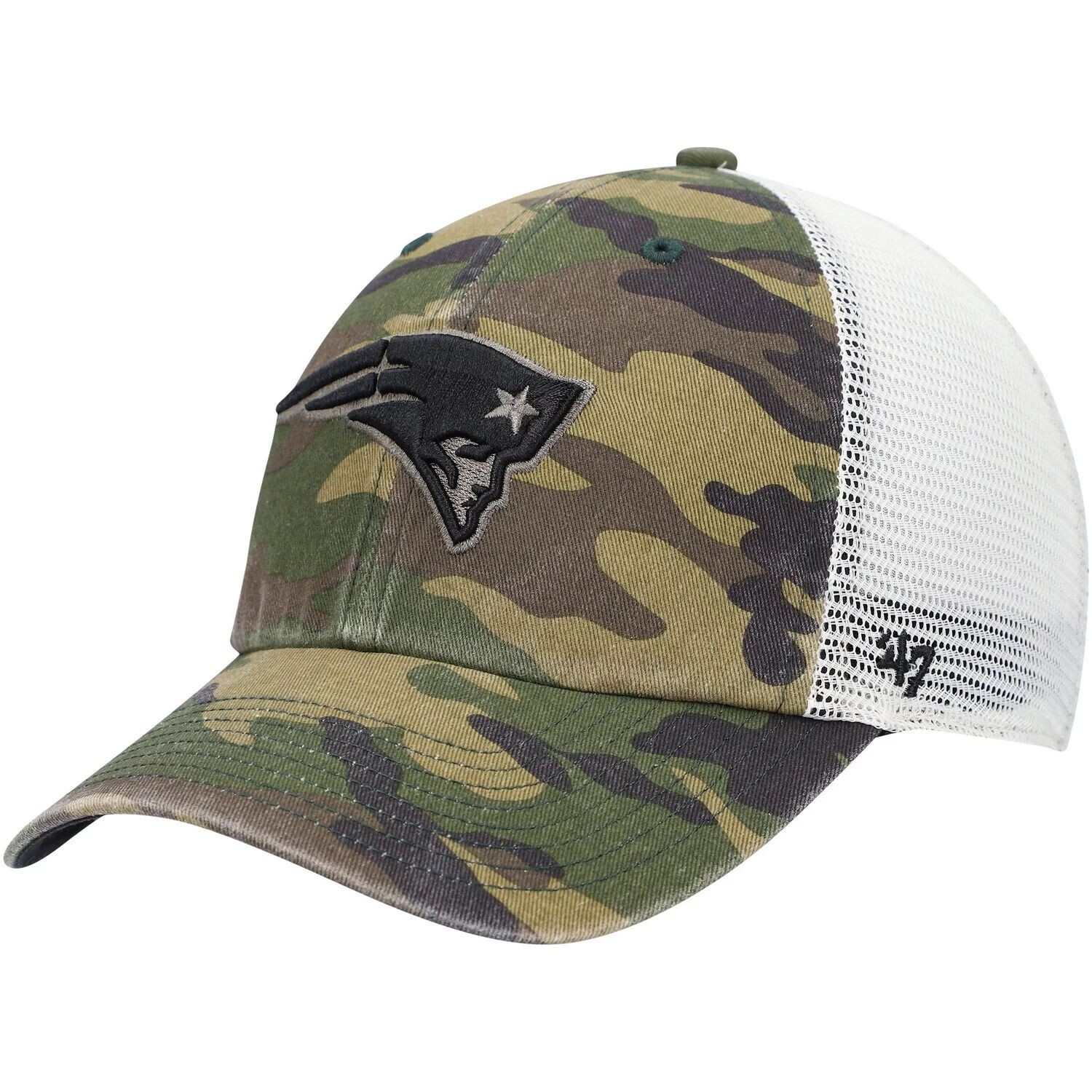 

Мужская камуфляжная кепка '47 New England Patriots Branson Clean Up Trucker