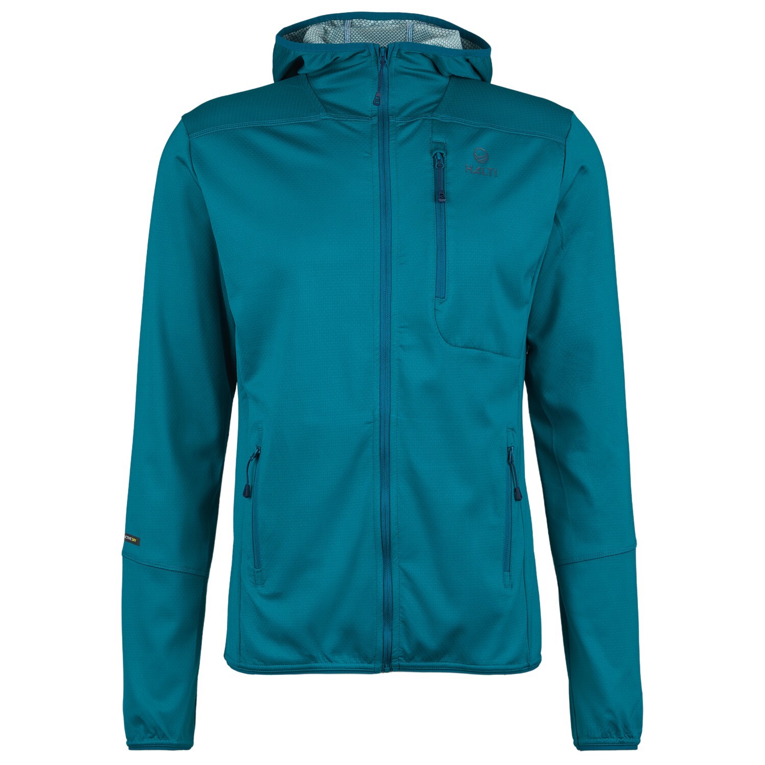 

Спортивная и тренировочная куртка Halti Pallas Hooded Layer, цвет Deep Lagoon Blue