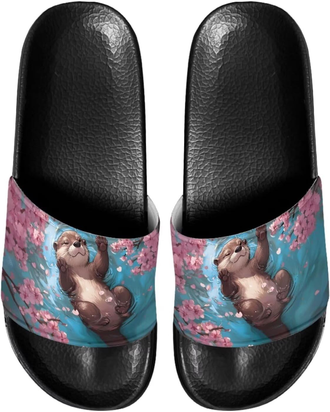

Женские тапочки JUDENTIDOS с открытым носком, нескользящей подошвой, однотонной застежкой и мягкой плоской подошвой, Cherry Blossom Otter