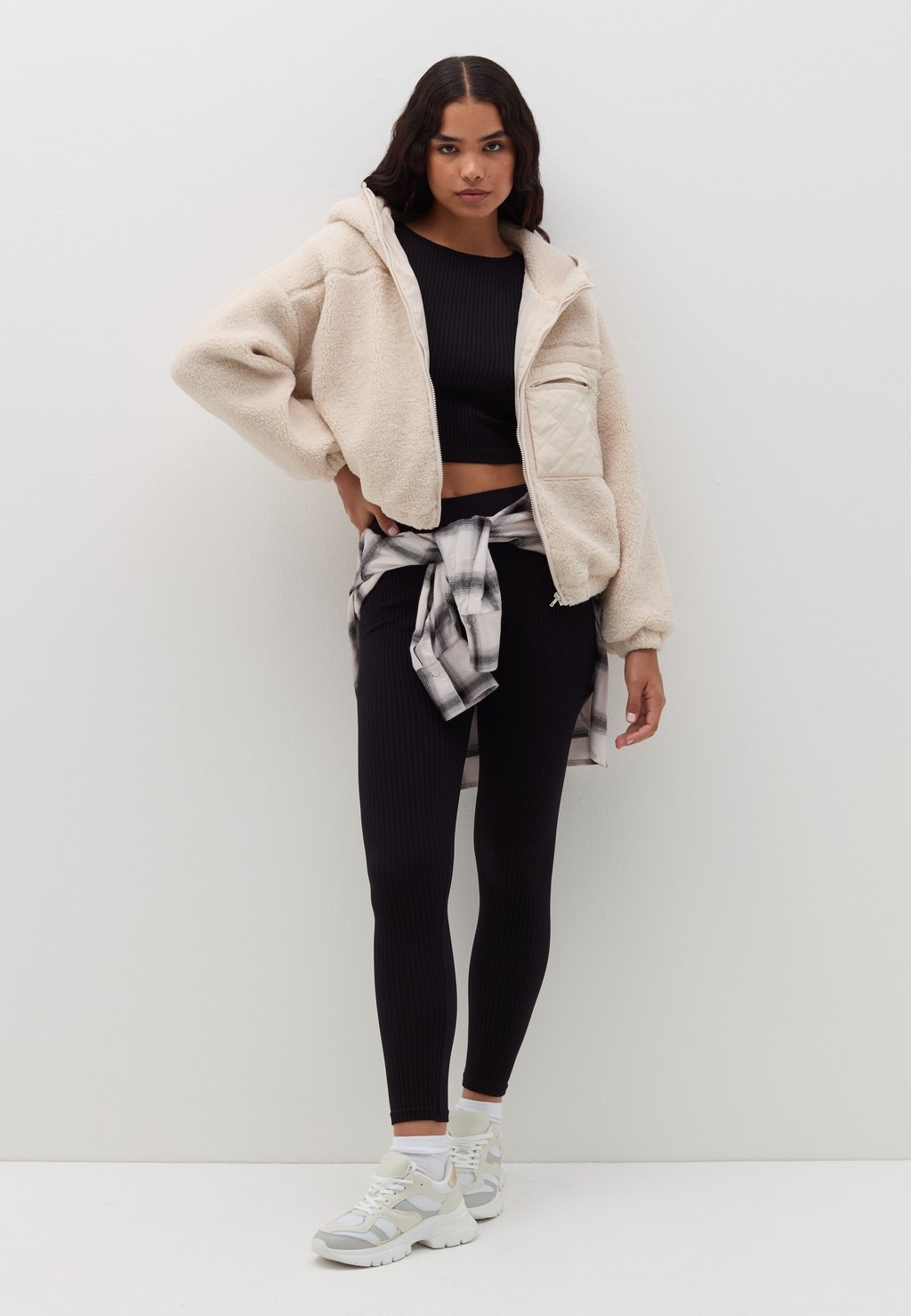 

Флисовая куртка WITH HOOD B.ANGEL, молочный