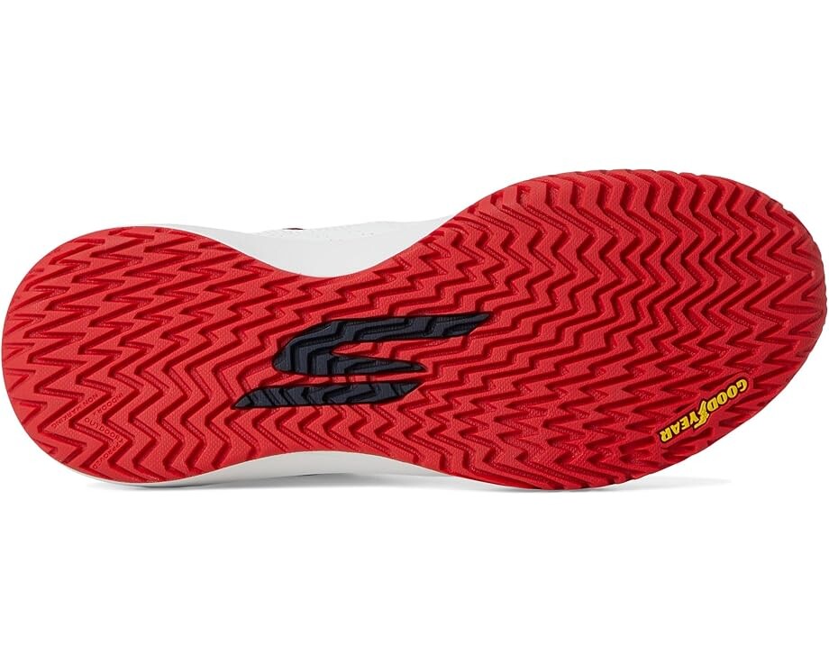 Кроссовки SKECHERS Skechers Viper Court Rally, цвет White/Navy/Red — фото 3