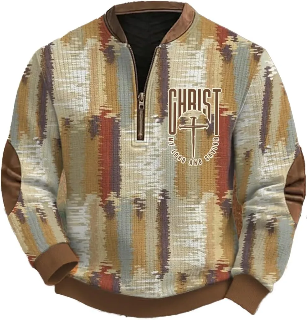 

Мужской свитшот Vintage Faith Western с полумолнией CIVIZIPET