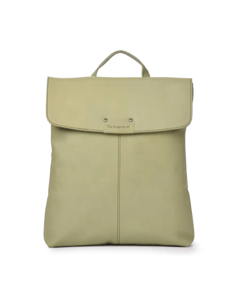 

Женский противоугонный рюкзак из мытой кожи THB Tack The Bagging Co, зеленый