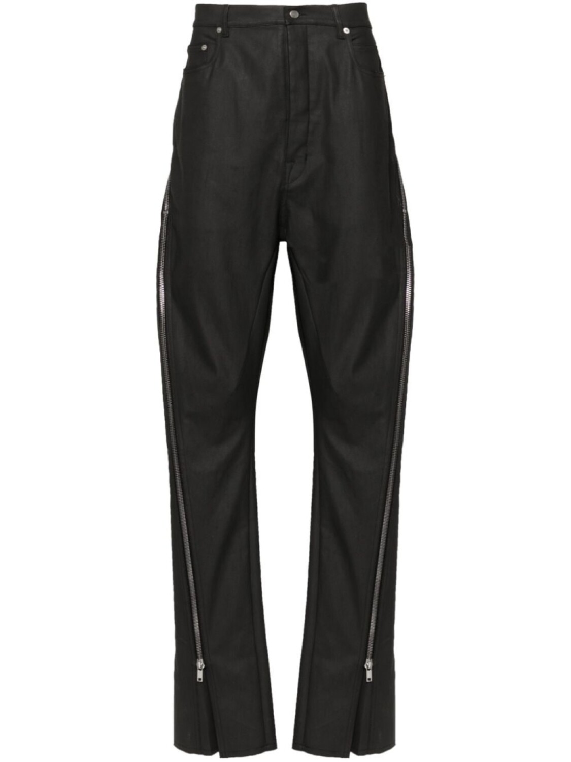 

Rick Owens прямые брюки с молниями, черный