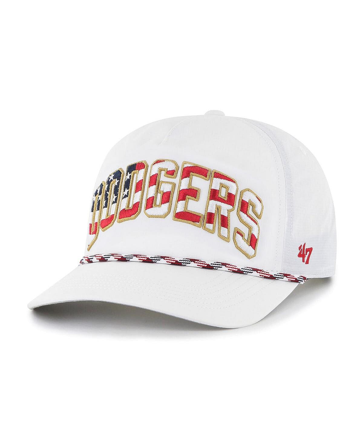 

Мужская белая кепка '47 Los Angeles Dodgers Flag Flutter Hitch Snapback '47 Brand