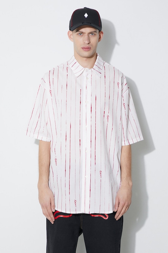 

Хлопковая рубашка County Pinstripes Over Shirt Marcelo Burlon, белый