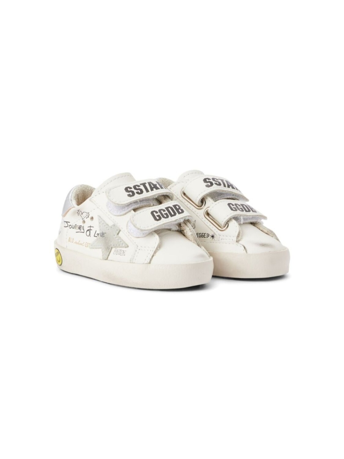 

Кроссовки Old School Junior Golden Goose Kids, белый