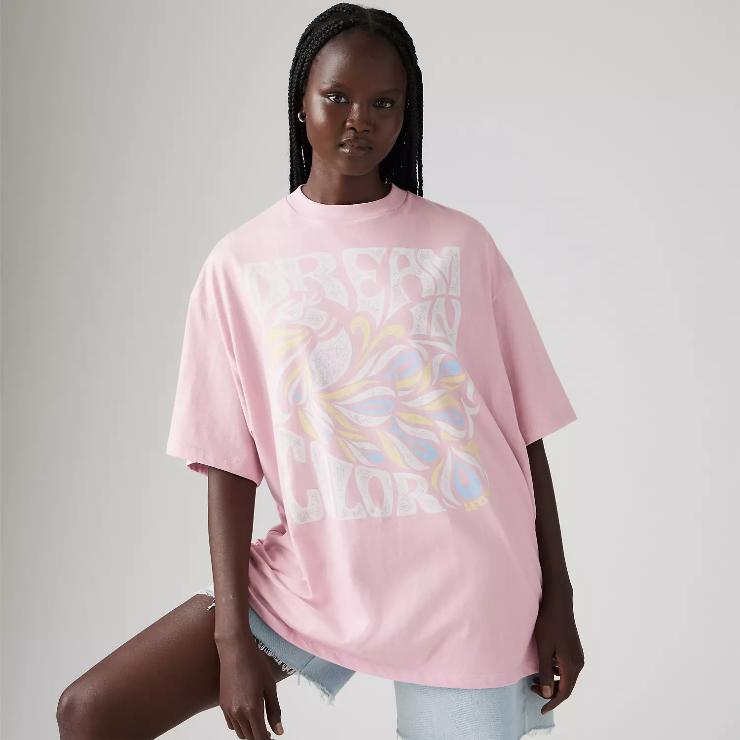 

Футболка с графическим принтом Short Stack Levi's, цвет Dream In Color - Yellow