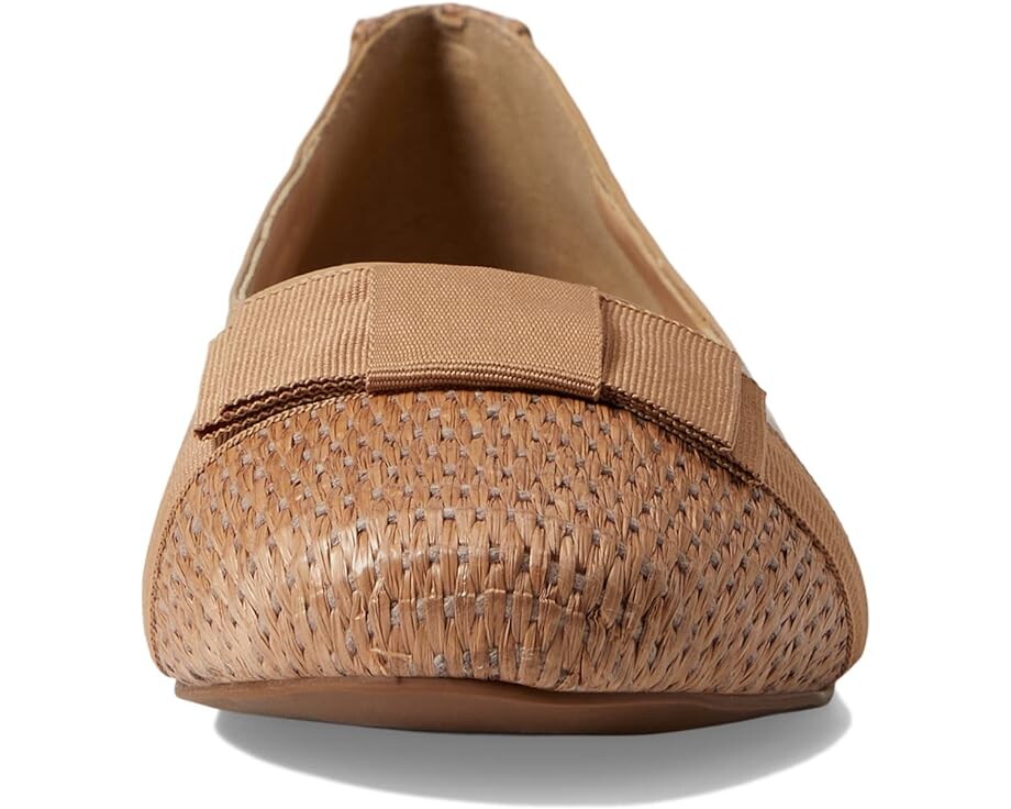 Туфли на плоской подошве French Sole Layla, цвет Beige Nappa/Raffia — фото 2